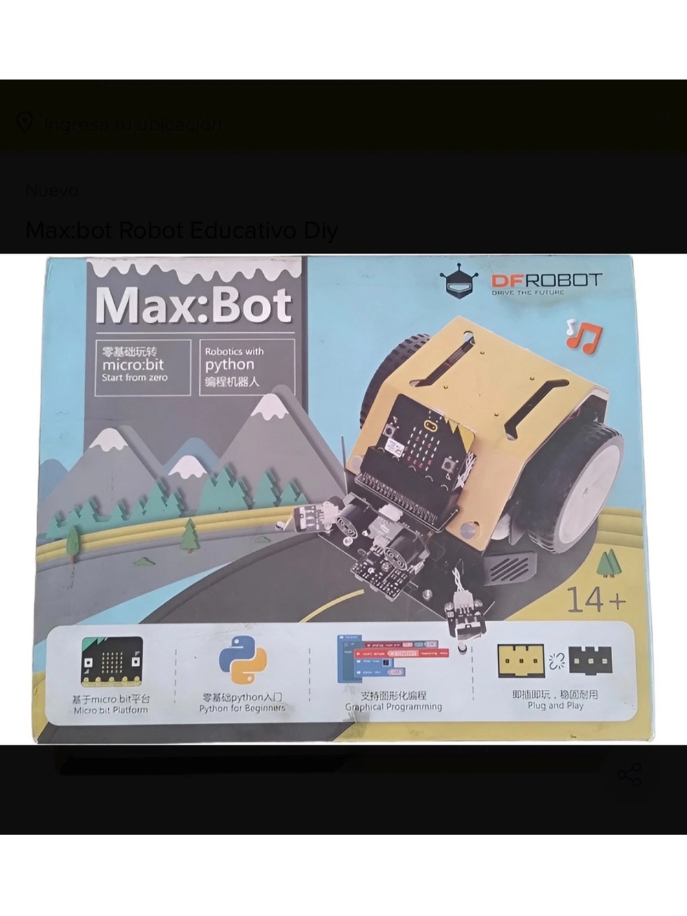 Max:Bot Educational Robot Kit - Yellow